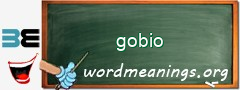 WordMeaning blackboard for gobio